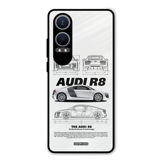 White Supercar Oneplus Nord CE4 Lite Mobile Back Cover - Car&Bike PrintShield Case