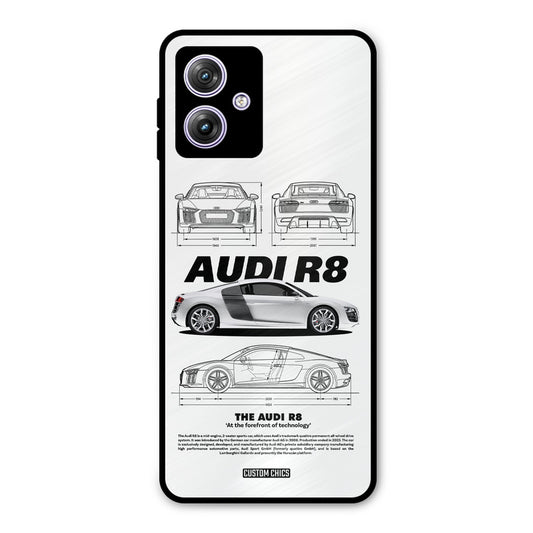 White Supercar Motorola G64 5G Mobile Back Cover - Car&Bike PrintShield Case