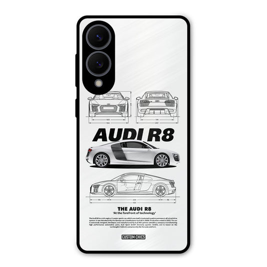 White Supercar Samsung Galaxy S25 Edge Mobile Back Cover - Car&Bike PrintShield Case