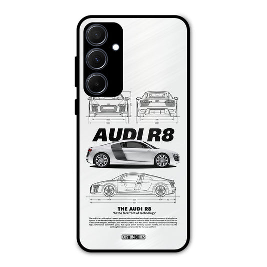 White Supercar Samsung Galaxy A35 5G Mobile Back Cover - Car&Bike PrintShield Case