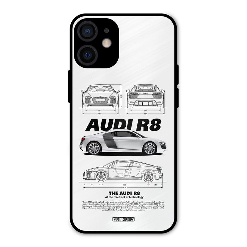 White Supercar iPhone 12 Mini Mobile Back Cover - Car&Bike PrintShield Case