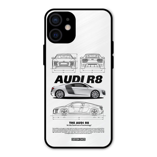 White Supercar iPhone 12 Mini Mobile Back Cover - Car&Bike PrintShield Case
