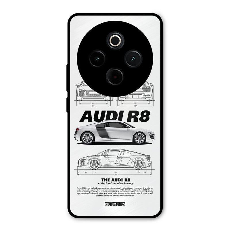 White Supercar iQoo Z10 Mobile Back Cover - Car&Bike PrintShield Case