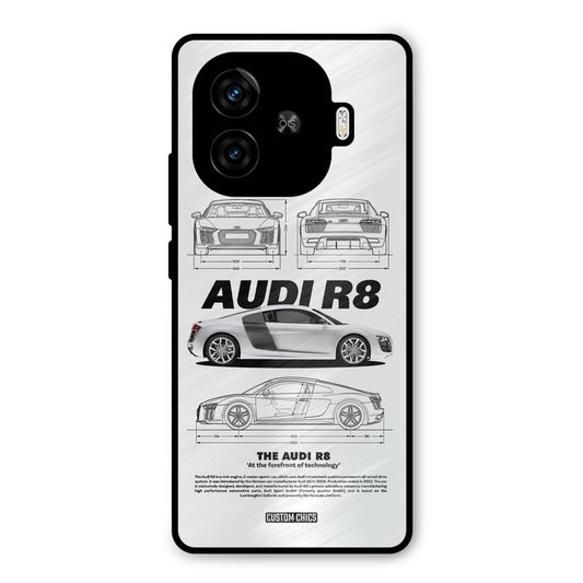 White Supercar iQoo Z9 Turbo Mobile Back Cover - Car&Bike PrintShield Case