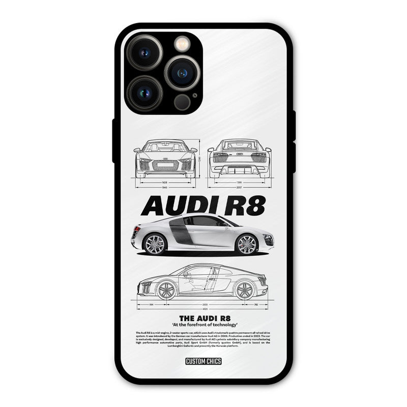 White Supercar iPhone 13 Pro Max Mobile Back Cover - Car&Bike PrintShield Case