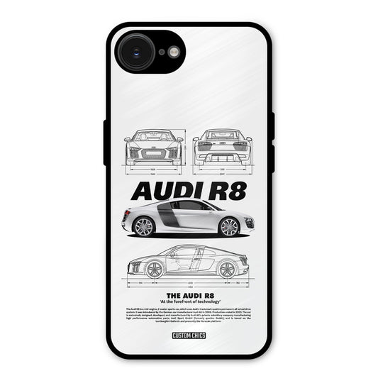 White Supercar iPhone 16e Mobile Back Cover - Car&Bike PrintShield Case