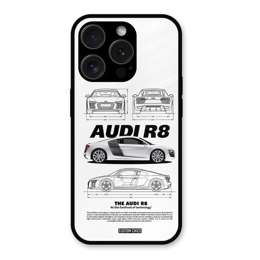 White Supercar iPhone 15 Pro Max Mobile Back Cover - Car&Bike PrintShield Case