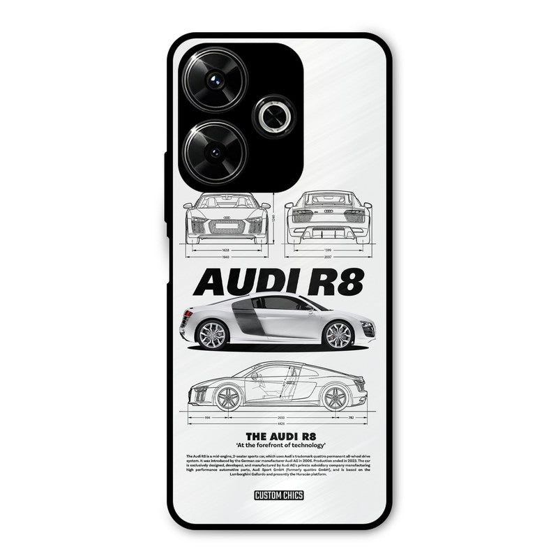 White Supercar Redmi 13 5G Mobile Back Cover - Car&Bike PrintShield Case