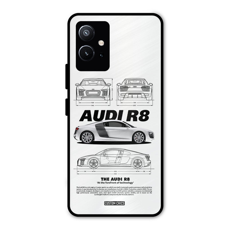 White Supercar Vivo Y75 5G Mobile Back Cover - Car&Bike PrintShield Case