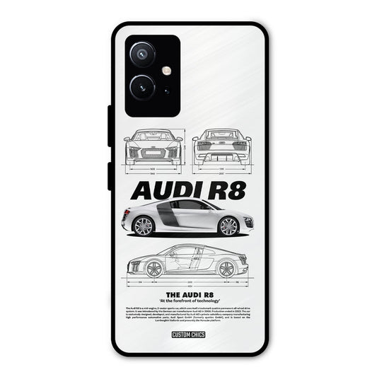 White Supercar Vivo Y75 5G Mobile Back Cover - Car&Bike PrintShield Case