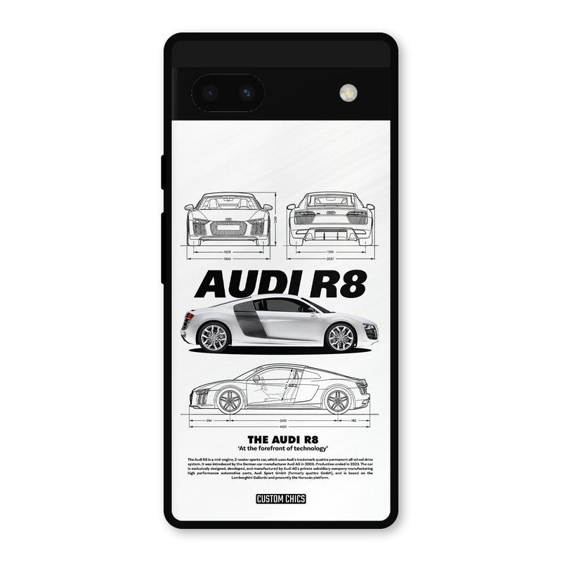 White Supercar Google Pixel 6a Mobile Back Cover - Car&Bike PrintShield Case