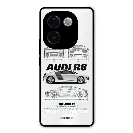 White Supercar iQOO Z9s Pro Mobile Back Cover - Car&Bike PrintShield Case