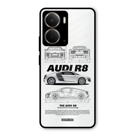 White Supercar Realme P3 Mobile Back Cover - Car&Bike PrintShield Case