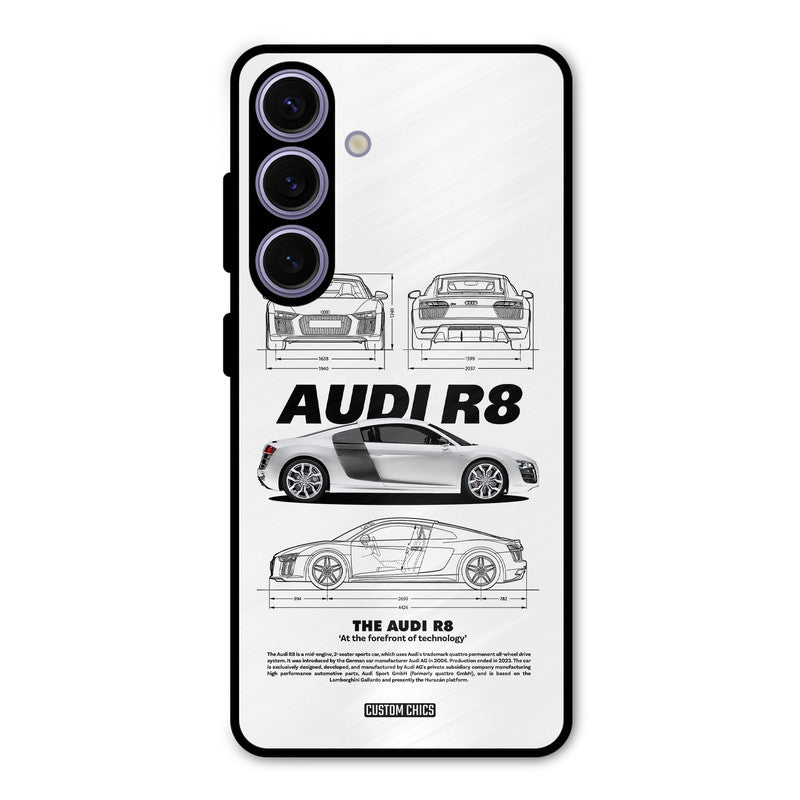 White Supercar Samsung Galaxy S24 Mobile Back Cover - Car&Bike PrintShield Case