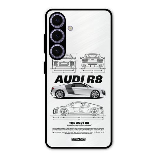 White Supercar Samsung Galaxy S24 Mobile Back Cover - Car&Bike PrintShield Case