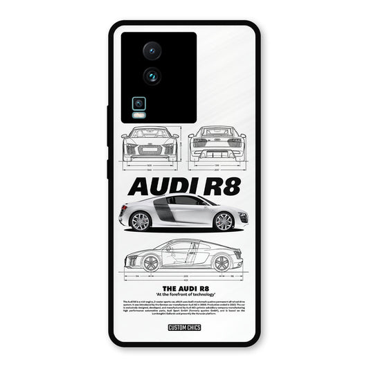 White Supercar IQOO Neo 7 Pro Mobile Back Cover - Car&Bike PrintShield Case