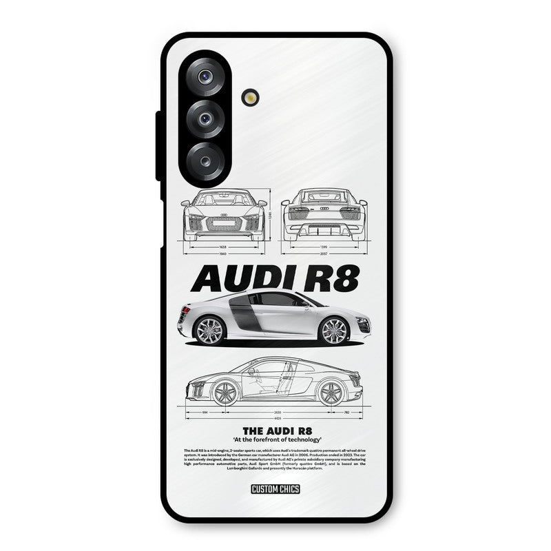 White Supercar Samsung Galaxy A26 Mobile Back Cover - Car&Bike PrintShield Case