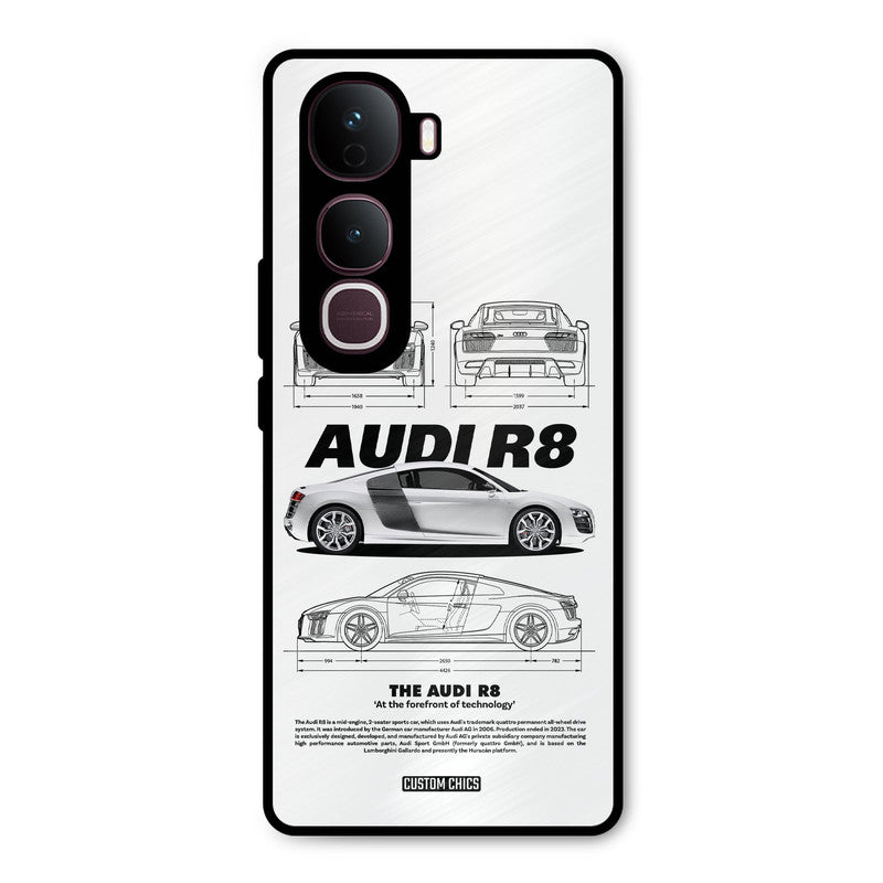 White Supercar Vivo Y400 Pro Mobile Back Cover - Car&Bike PrintShield Case