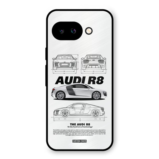 White Supercar Google Pixel 9A Mobile Back Cover - Car&Bike PrintShield Case
