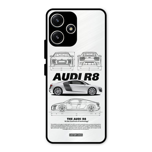White Supercar Redmi 12 5G Mobile Back Cover - Car&Bike PrintShield Case