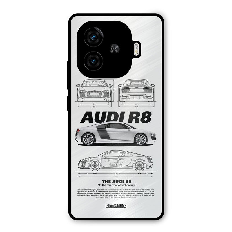 White Supercar iQoo Neo 10R Mobile Back Cover - Car&Bike PrintShield Case