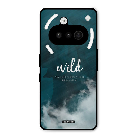 Wild Cloud Nothing Phone 3A Mobile Back Cover - Typography PrintShield Case