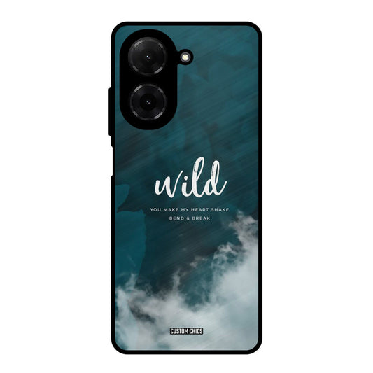 Wild Cloud Poco C71 Mobile Back Cover - Typography PrintShield Case