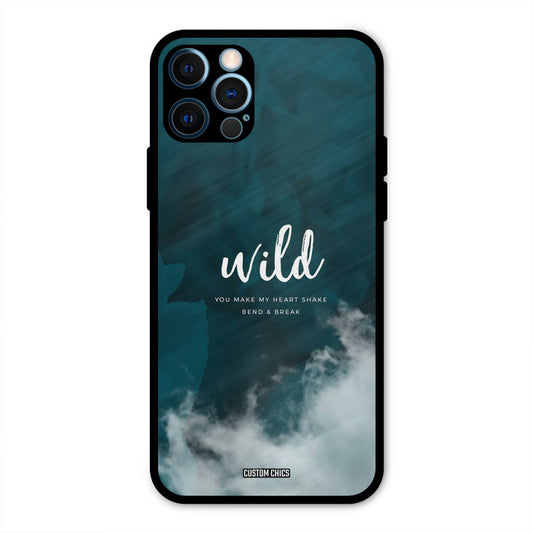 Wild Cloud iPhone 12 Pro Max Mobile Back Cover - Typography PrintShield Case