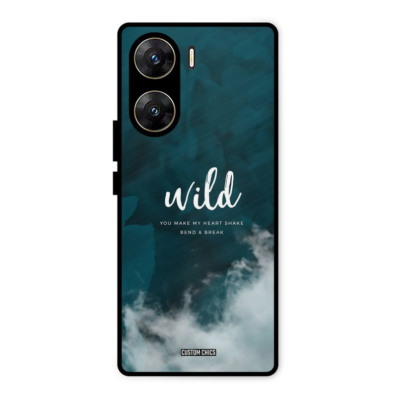 Wild Cloud Vivo V29e Mobile Back Cover - Typography PrintShield Case