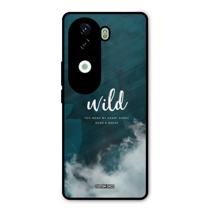 Wild Cloud Vivo V40e Mobile Back Cover - Typography PrintShield Case