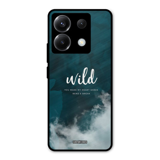 Wild Cloud Poco X6 Mobile Back Cover - Typography PrintShield Case