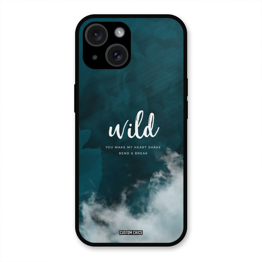 Wild Cloud iPhone 15 Plus Mobile Back Cover - Typography PrintShield Case