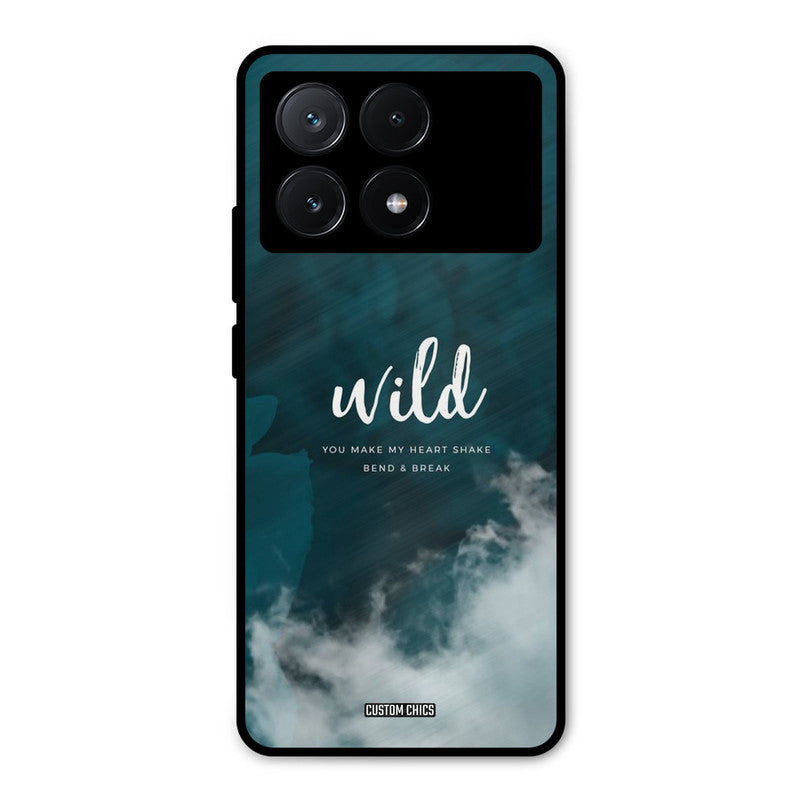 Wild Cloud Poco X6 Pro Mobile Back Cover - Typography PrintShield Case