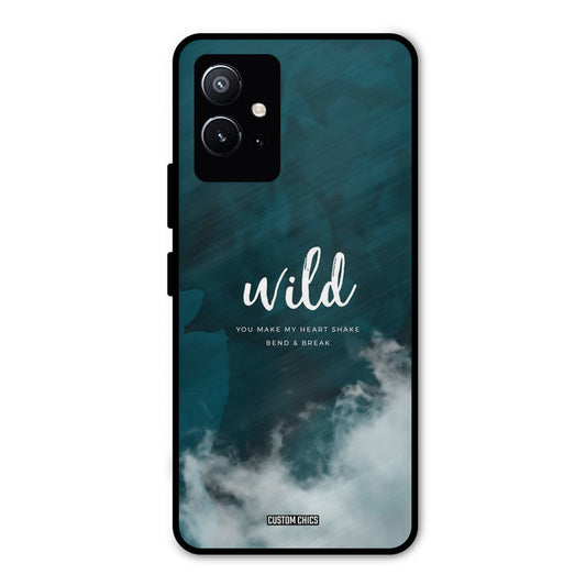 Wild Cloud Vivo Y75 5G Mobile Back Cover - Typography PrintShield Case