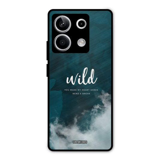 Wild Cloud Redmi Note 13 5G Mobile Back Cover - Typography PrintShield Case