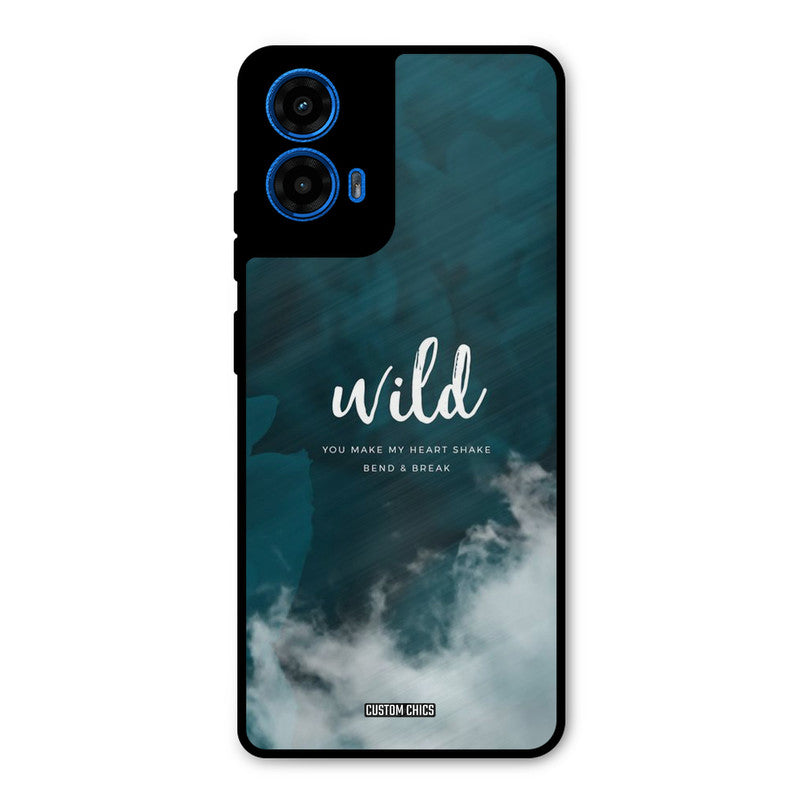 Wild Cloud Moto G45 Mobile Back Cover - Typography PrintShield Case