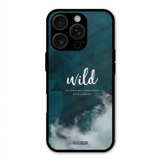 Wild Cloud iPhone 16 Pro Mobile Back Cover - Typography PrintShield Case