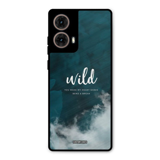 Wild Cloud Moto G85 Mobile Back Cover - Typography PrintShield Case