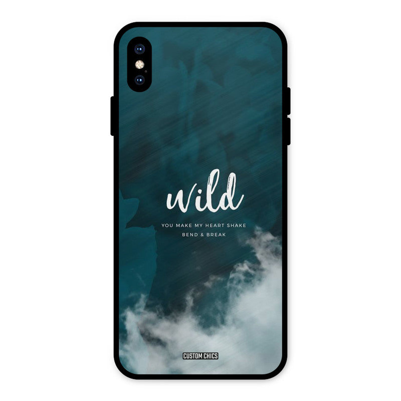 Wild Cloud iPhone XS Max Mobile Back Cover - Typography PrintShield Case