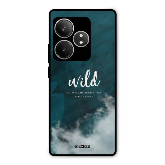 Wild Cloud Realme GT 6T Mobile Back Cover - Typography PrintShield Case