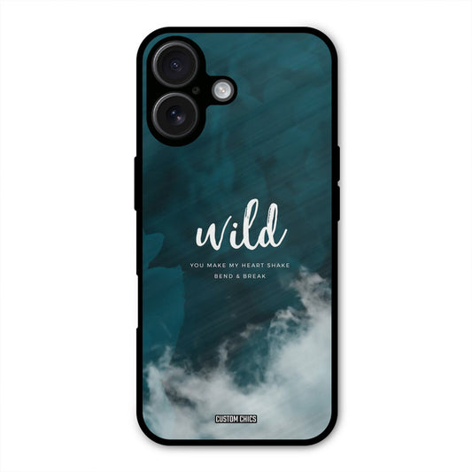 Wild Cloud iPhone 16 Plus Mobile Back Cover - Typography PrintShield Case