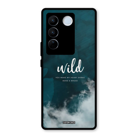 Wild Cloud Vivo V27 Pro Mobile Back Cover - Typography PrintShield Case