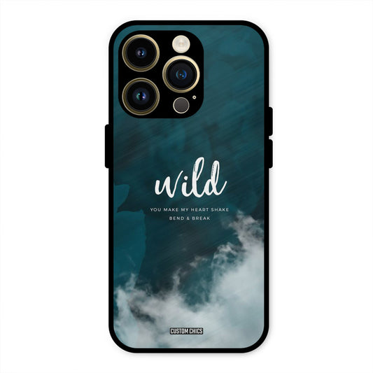 Wild Cloud iPhone 14 Pro Max Mobile Back Cover - Typography PrintShield Case