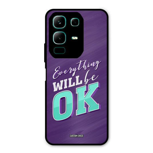 Will Be Ok Infinix Note 50x Mobile Back Cover - Typography PrintShield Case