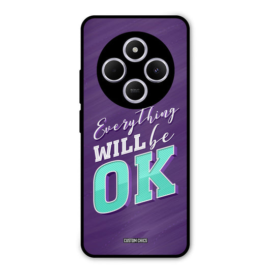 Will Be Ok Redmi 14c Mobile Back Cover - Typography PrintShield Case