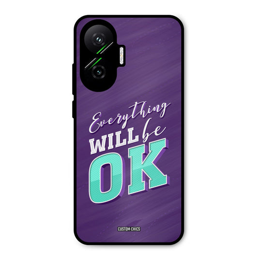 Will Be Ok Poco F7 5G Mobile Back Cover - Typography PrintShield Case