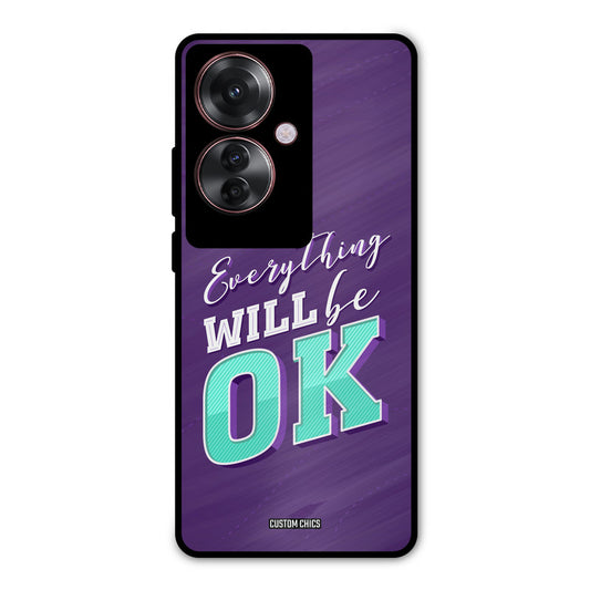 Will Be Ok Oppo F25 Pro Mobile Back Cover - Typography PrintShield Case
