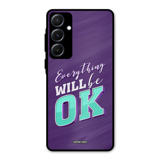 Will Be Ok Samsung Galaxy A55 5G Mobile Back Cover - Typography PrintShield Case