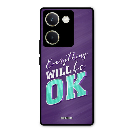 Will Be Ok Vivo Y200 Pro Mobile Back Cover - Typography PrintShield Case