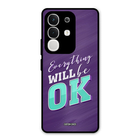 Will Be Ok Vivo T4x Mobile Back Cover - Typography PrintShield Case